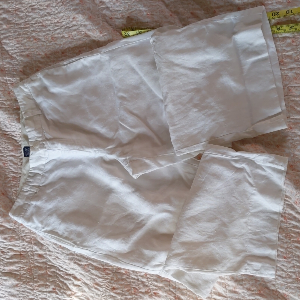 Vintage gap white linen coulottes